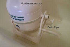 Hand Washing Cloth Diapers Wonder Wash Drain Pipe