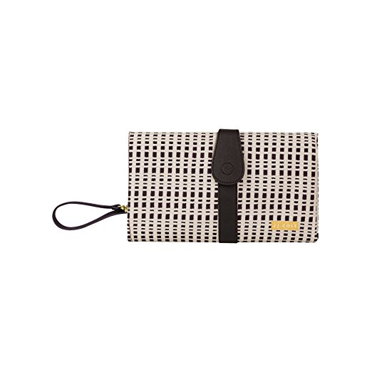 JJ Cole Changing Clutch, Cream & Black