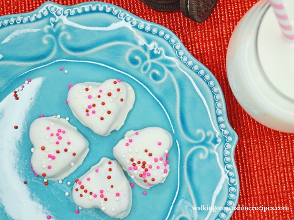 Valentine's Heart Shaped Oreo Truffles