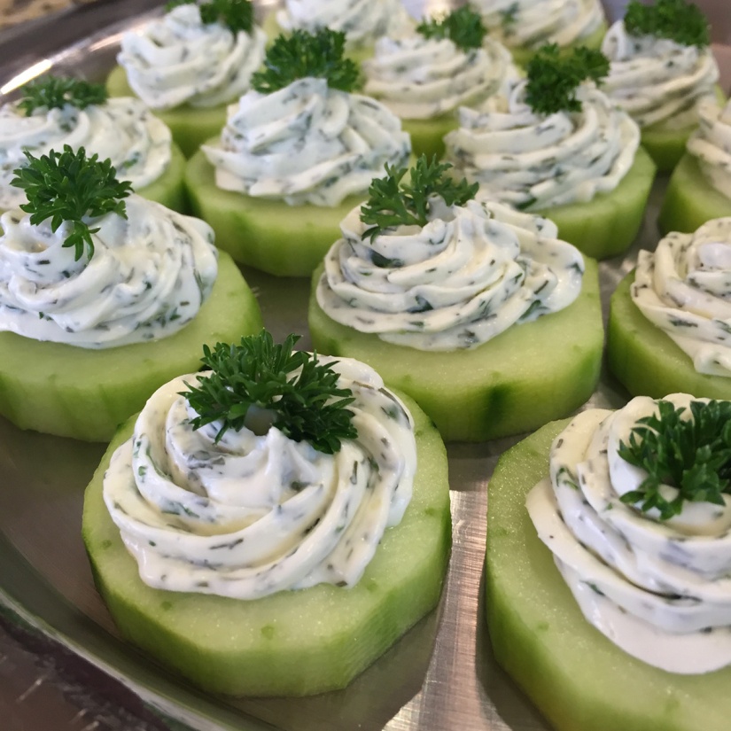 Herbed Cucumber Bites Low Carb Easter Appetizers