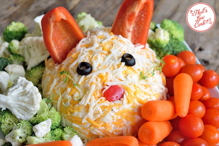 Low Carb Bunny Veggie Dip
