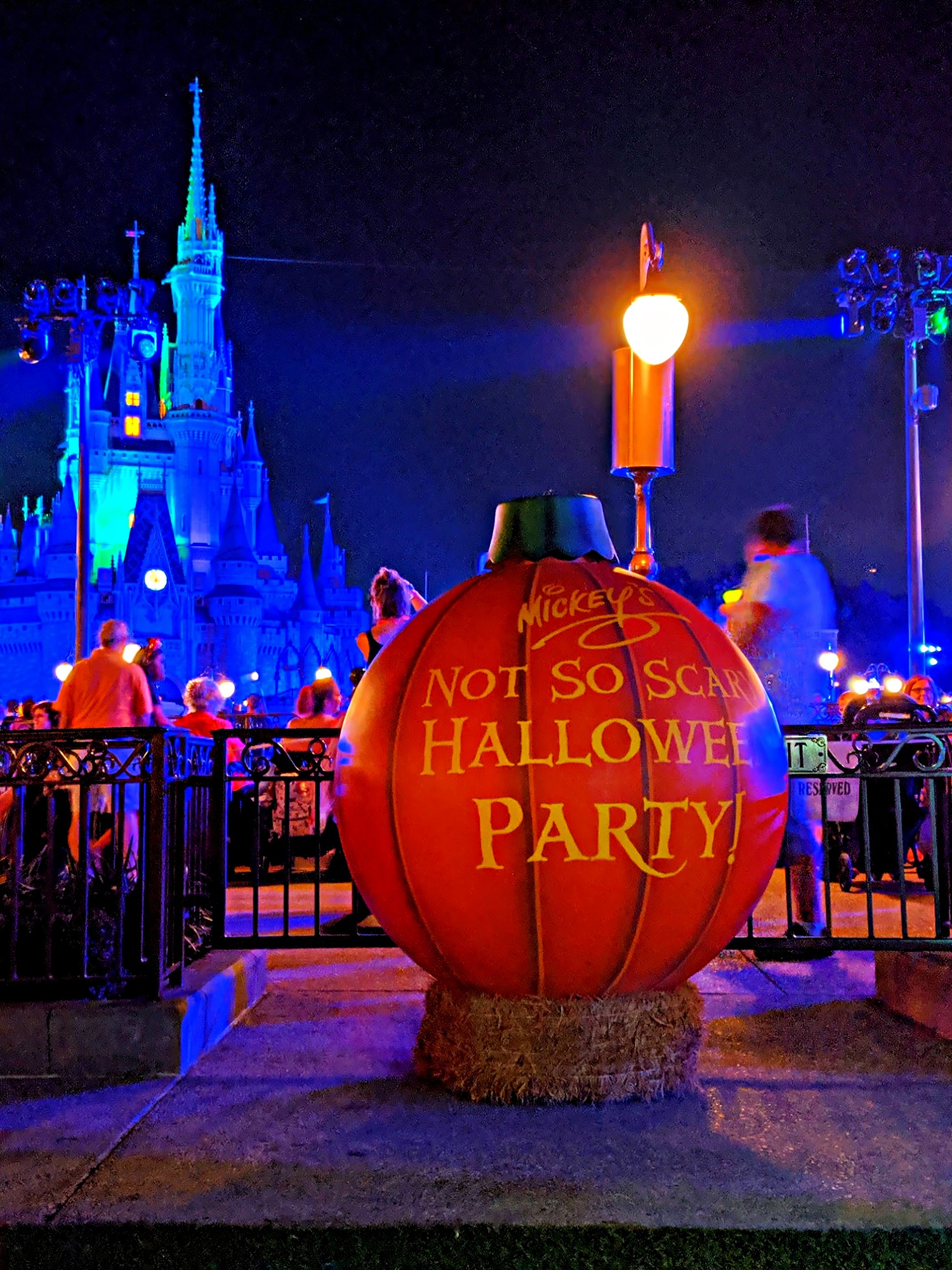 Mickey's Not So Scary in front of Cinderella's Castle, Walt Disney World