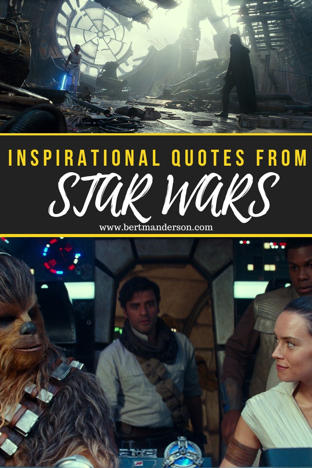 Inspirational quotes from every STAR WARS movie. #starwars #inspirationalqoutes #starwarsquotes #motivationalquotes