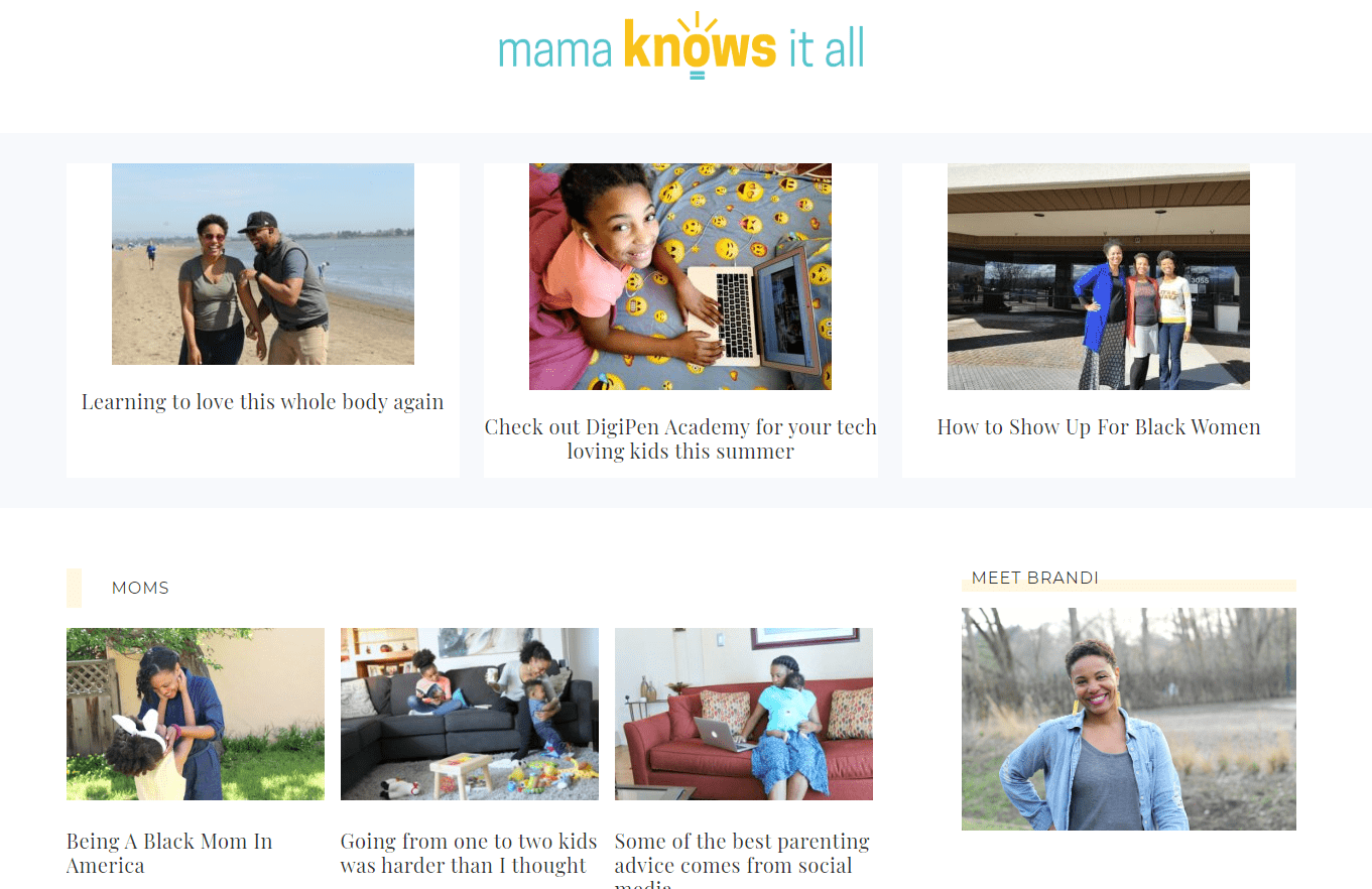 Mama Knows It All inspirational Black influencers