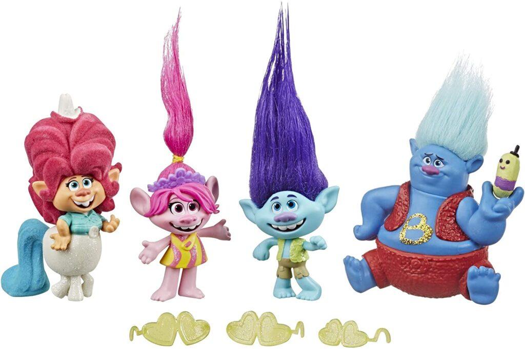 DreamWorks Trolls Lonesome Flats Tour Pack, 5 Small Doll Set Inspired by The Movie Trolls World Tour