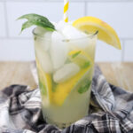 Glass of Basil Vodka Lemonade